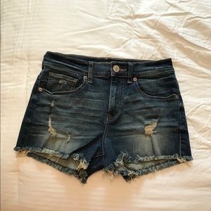 Express High Rise Denim Jean Shorts